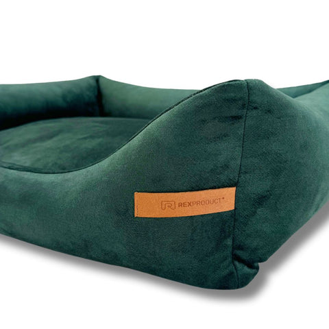 "Frida" lit vert bouteille + matelas