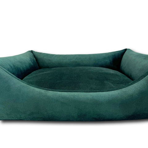 "Frida" lit vert bouteille + matelas