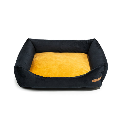 "Frida" panier noir avec matelas