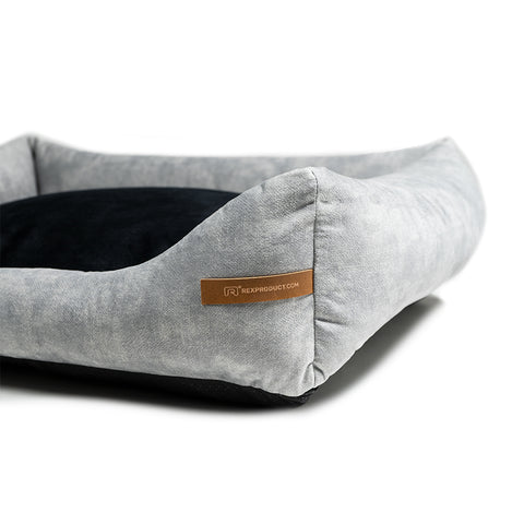 Lit "Frida" gris + matelas