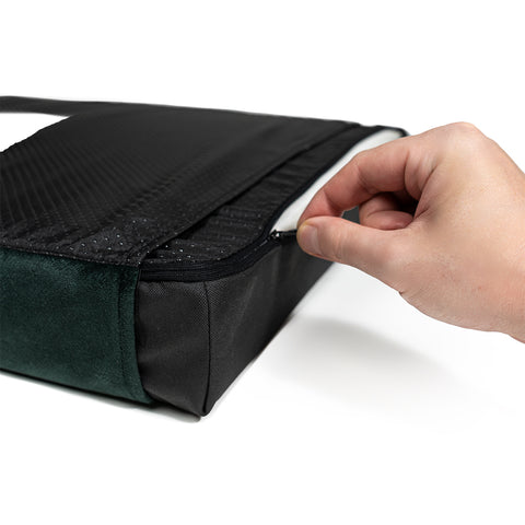 "Otto" panier noir avec matelas orthopédique "Ori"