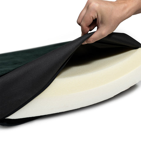 "Otto" panier noir avec matelas orthopédique "Ori"