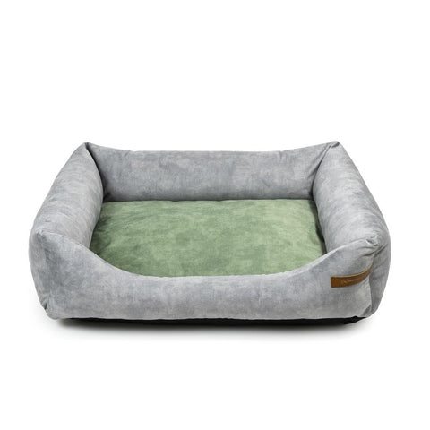 "Otto" lit gris avec matelas orthopédique "Ori"