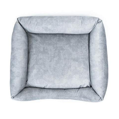"Otto" lit gris avec matelas orthopédique "Ori"